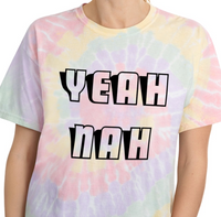 Thumbnail for Yeah Nah Tie-Dye Tee, Spiral